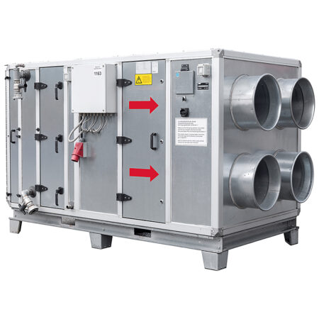 LE-300.1 Warmwasser-Lufterhitzer 300 kW für Anschluss an Warmwasserheizung